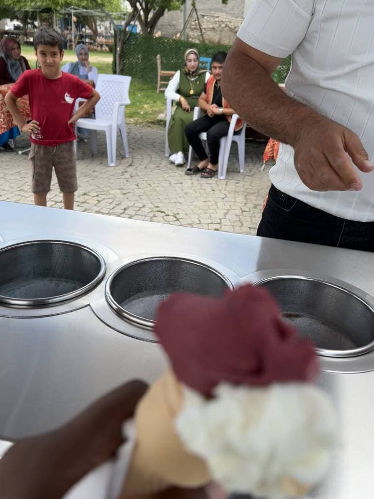 Turkish ice cream cone